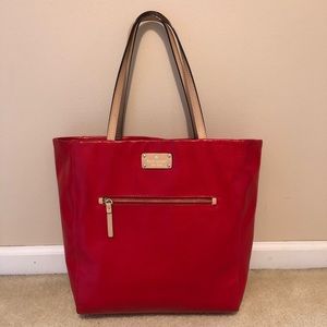Red Kate Spade Large Purse
